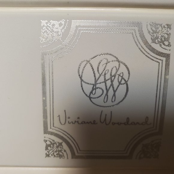 Vintage Viviane Woodard cosmetic carrying case large 12-in x9-in x 4-in clasp - Picture 7 of 15